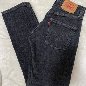 VINTAGE GREY LEVIS 501 straight leg jeans